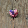 Gemstone heart rings - sterling silver