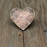 Gemstone heart rings - sterling silver