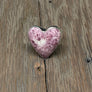 Gemstone heart rings - sterling silver