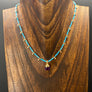 Gemstone beaded necklace - gold