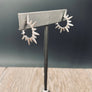 Spiked huggie hoop earrings - silver, gold