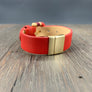 Vegan leather "belt" bracelet
