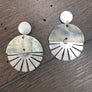 Summer "moonset" earring - antique silver