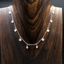 Small dangling coin necklace - 6mm