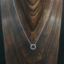 Pavé cz circle layering necklace