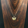 Filigree butterfly layering necklace - silver, gold