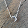 Circle layering necklace - sterling silver , gold vermeil