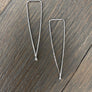Wire threader earrings - sterling silver and gold vermeil