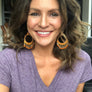 Beaded chandelier earrings - antique gold - Renee Piatt Collection