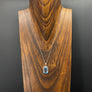 Blue topaz gemstone necklace - sterling silver - Renee Piatt Collection