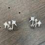 Celestial shooting star huggie cuff earring - sterling silver, gold vermeil - Renee Piatt Collection