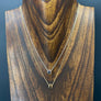 Circle layering necklace - sterling silver , gold vermeil - Renee Piatt Collection