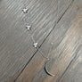 Crescent moon and star accented "Moon Phases" necklace - sterling, gold - Renee Piatt Collection