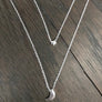 Crescent moon and star layered necklace - Renee Piatt Collection