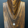 Double strand tiny eye and hamsa coin necklace - sterling silver, gold vermeil - Renee Piatt Collection