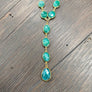 Emerald Y necklace - gold - Renee Piatt Collection