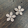 Forget - Me - Not stud earrings - sterling, gold, rose gold - Renee Piatt Collection