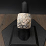 Fossilized coral ring - sterling silver - Renee Piatt Collection