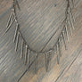 Fringe layering necklace - gunmetal silver gold - Renee Piatt Collection