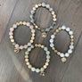 Gemstone single bracelet - gold - Renee Piatt Collection
