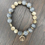 Gemstone single bracelet - gold - Renee Piatt Collection