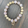 Gemstone single bracelet - gold - Renee Piatt Collection