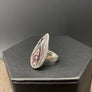 Fordite "detroit Agate" rings - sterling silver