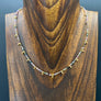 Gemstone beaded necklace - gold vermeil