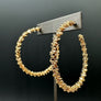 Pebble collection hoops - silver and gold tone