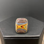 Fordite "detroit Agate" rings - sterling silver