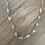 Labradorite layering necklace - silver