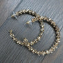 Pebble collection hoops - silver and gold tone