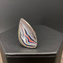 Fordite "detroit Agate" rings - sterling silver