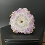 Amethyst/Jasper stalactite slice prong set cuff - gold
