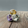 Multi gemstone ring - Sterling silver