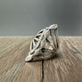 Beaded "wavy lines" ring - antique silver