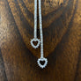 Goddess of Love cz necklace - sterling silver
