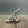 Beaded "branch coral" ring - antique silver