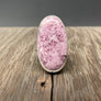 Rose/mauve Lepidolite crystal ring - sterling silver
