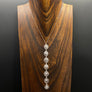 Ethereal “Earth and Sky” 7 chakra lariat necklace - sterling silver