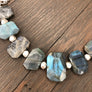 Faceted labradorite necklace