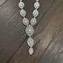 Goddess of Beauty cz necklace - sterling silver
