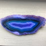 Agate slice brooch with metal trim - Click for multiple color options