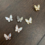 Mother-of-pearl butterfly stud earrings - silver, gold, rose gold - Renee Piatt Collection