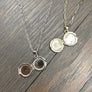 My Northern Star coin locket - sterling silver, gold vermeil - Renee Piatt Collection