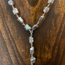 Mystic labradorite lariat - silver - Renee Piatt Collection