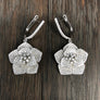 Pavé cz 3D pansy earrings - Renee Piatt Collection