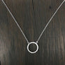 Pavé cz circle layering necklace - Renee Piatt Collection
