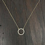Pavé cz circle layering necklace - Renee Piatt Collection