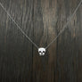 Pavé cz skull layering necklace - Renee Piatt Collection